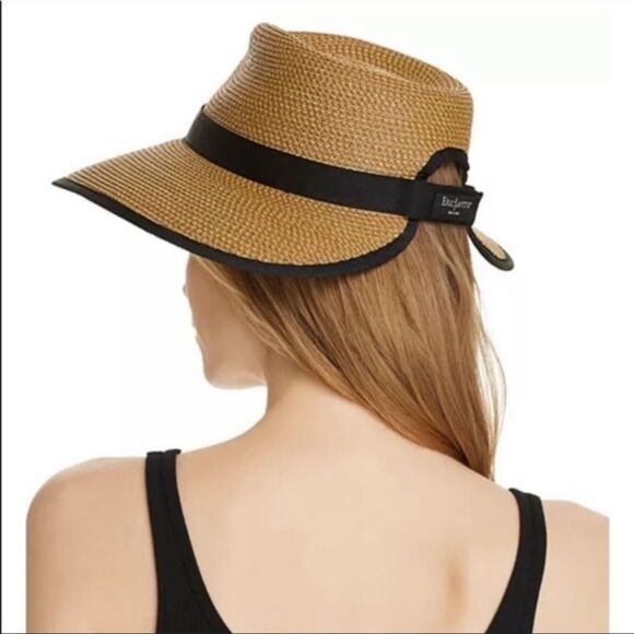 ERIC JAVITS Sun Crest SPF 50+ Fedora Visor Straw Packable Hat NWOT - Picture 3 of 10
